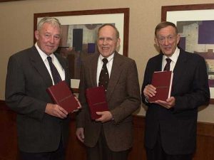 Publisher John Wiley & Sons presented Bob Bird, Warren Stewart and Ed Lightfoot with special leather-bound copies of the 62nd (and last!) printing of the first edition of Transport Phenomena